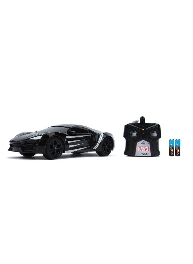 Jada Marvel Avengers Black Panther Lykan Hypersport RC Car (1:16)