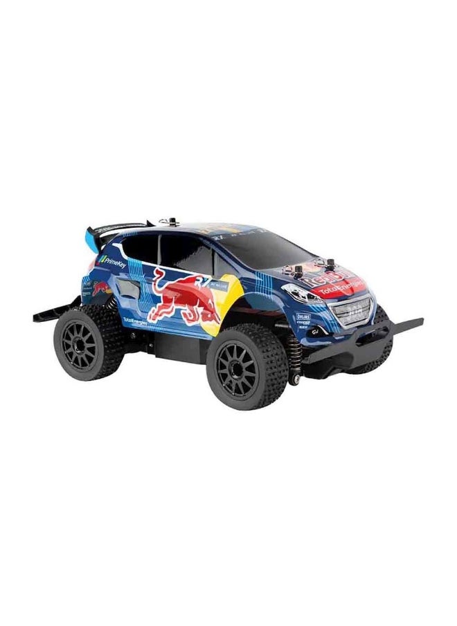 Red Bull Peugeot Wrx 208 Metal Gear Off-Road Vehicle (1:18)