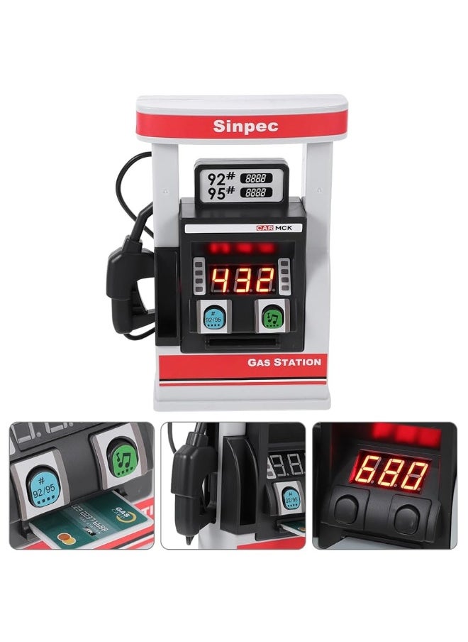 STOBOK Gas Station, 1set Kids Gas Station Toy Simulation Gas Pump Toy Automatic Toy Gas Station Toy Gas Pump for Kids Early Education Toys, Play House