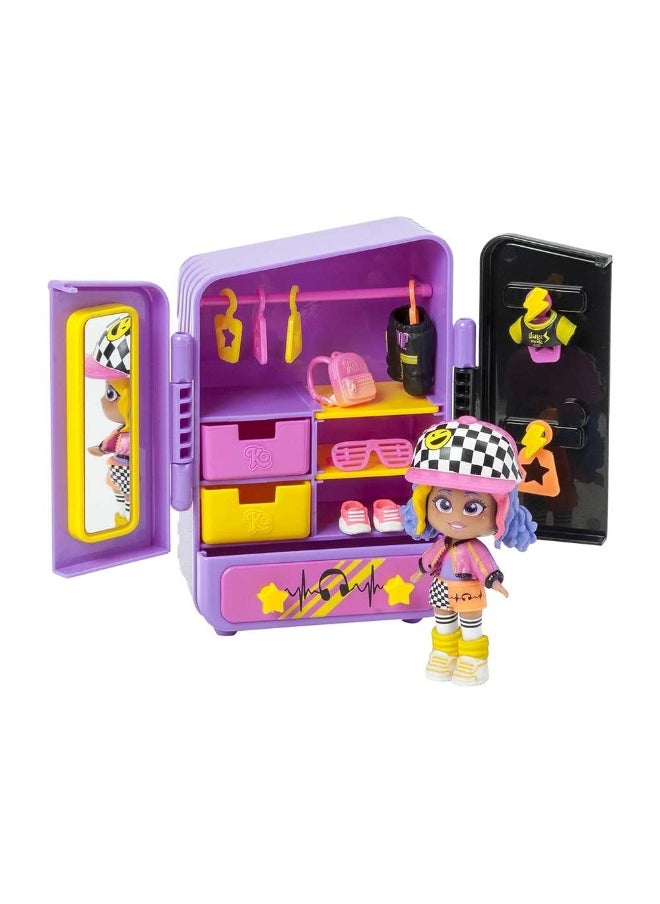 Kookyloos Mel'S Wardrobe Playset With Doll & Fashion Accessories