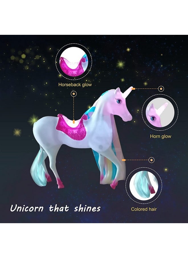 Magic Light Unicorn & Princess Doll, Unicorn Toys For Girls 3+, Unicorn Gifts For Christmas Birthday For Kids Aged 3 4 5 6 7 8
