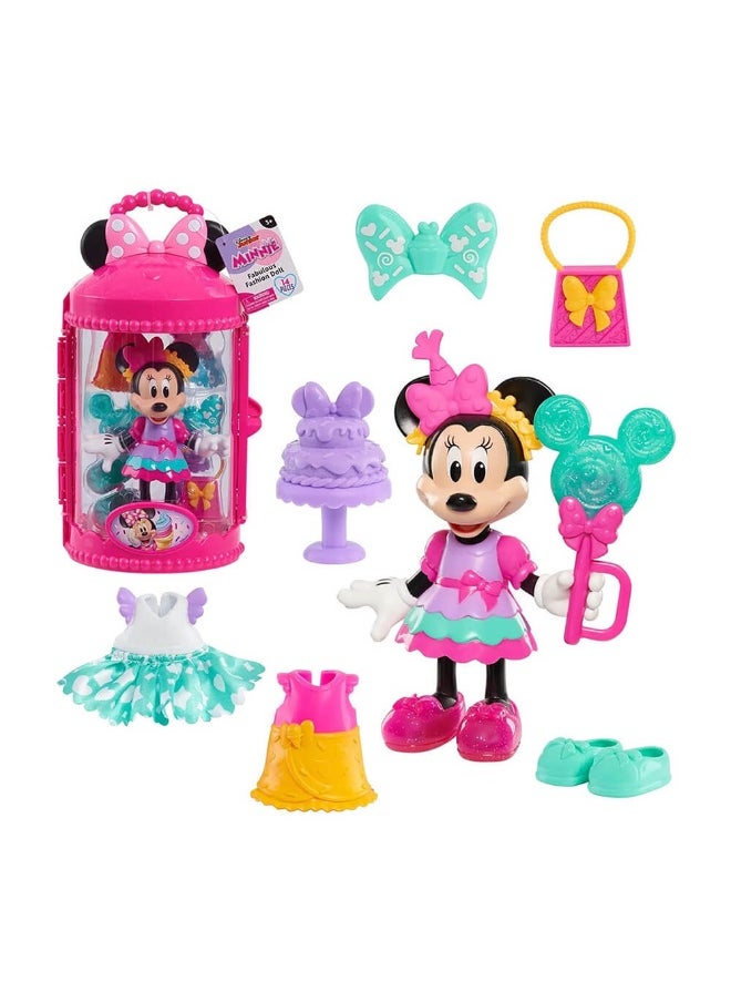 Disney Junior Minnie Fabulous Fashion Doll (14 Pieces)