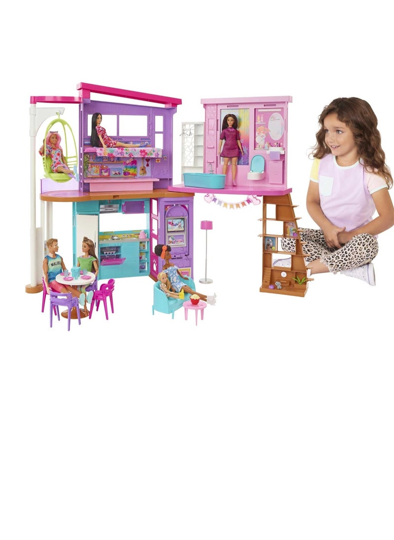 Vacation House Playset with 30+ Pieces, Toy for 3 Year Olds & Up