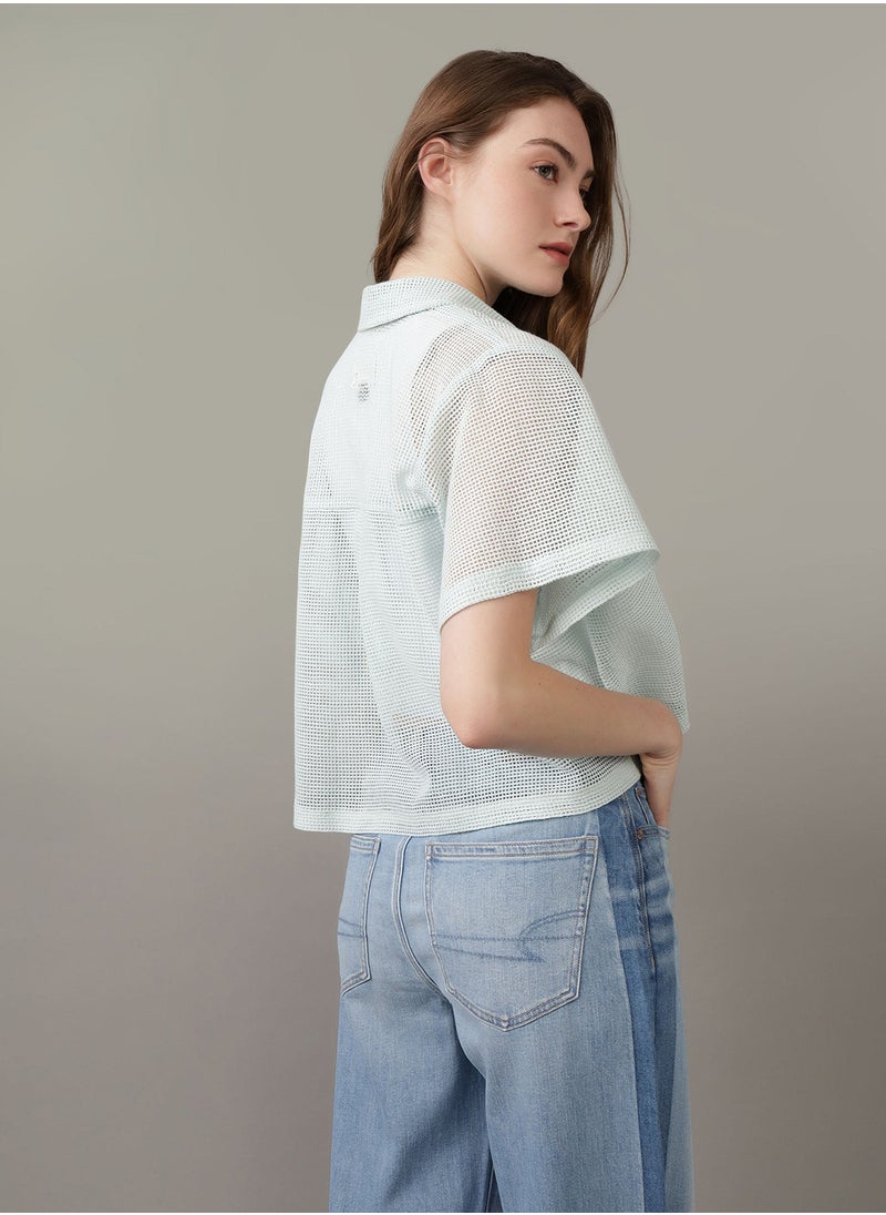 Cropped Cabana Shirt