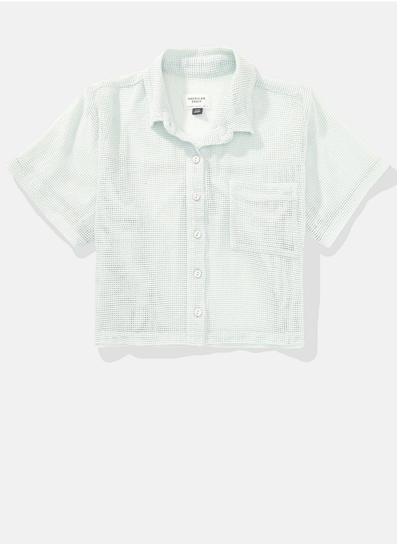 Cropped Cabana Shirt