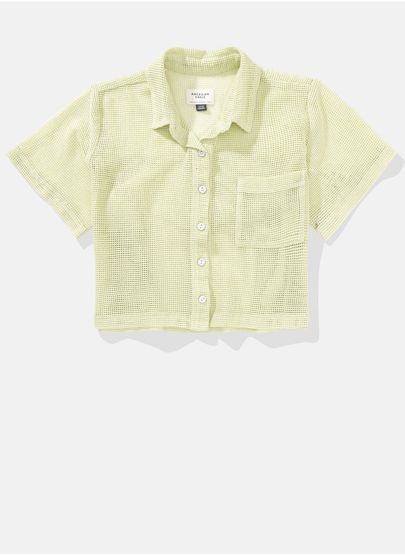 Cropped Cabana Shirt