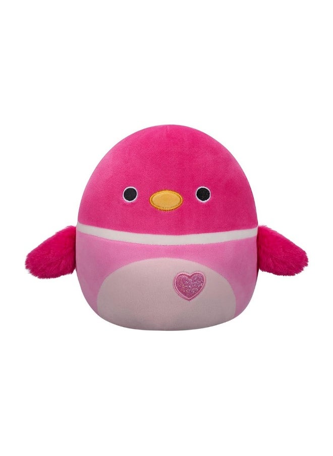 Valentine'S Edition Della The Duck With Candy Heart Plush Toy (19 Cm)