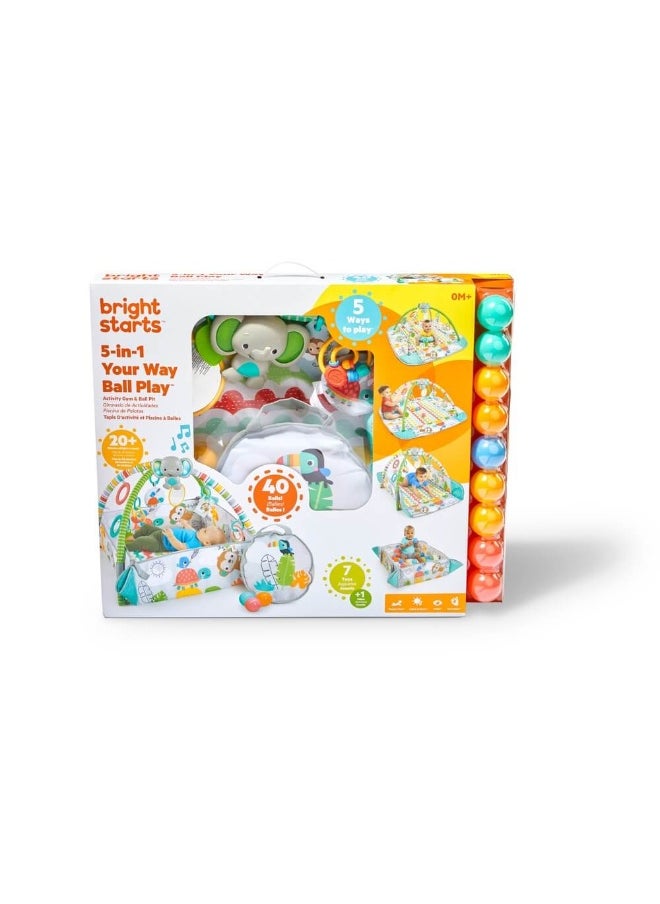 5-In-1 Your Way Ball Play Tropical Jungle Activity Gym & Ball Pit