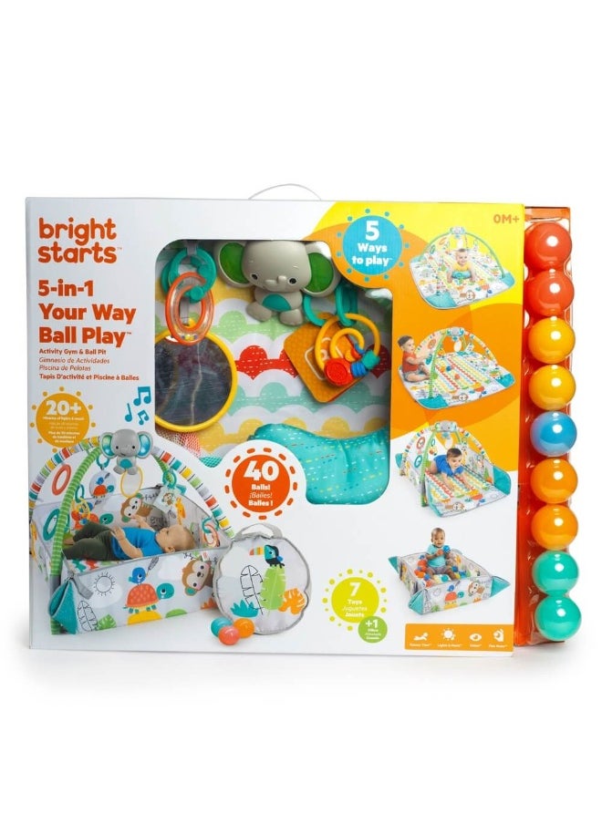 5-In-1 Your Way Ball Play Tropical Jungle Activity Gym & Ball Pit