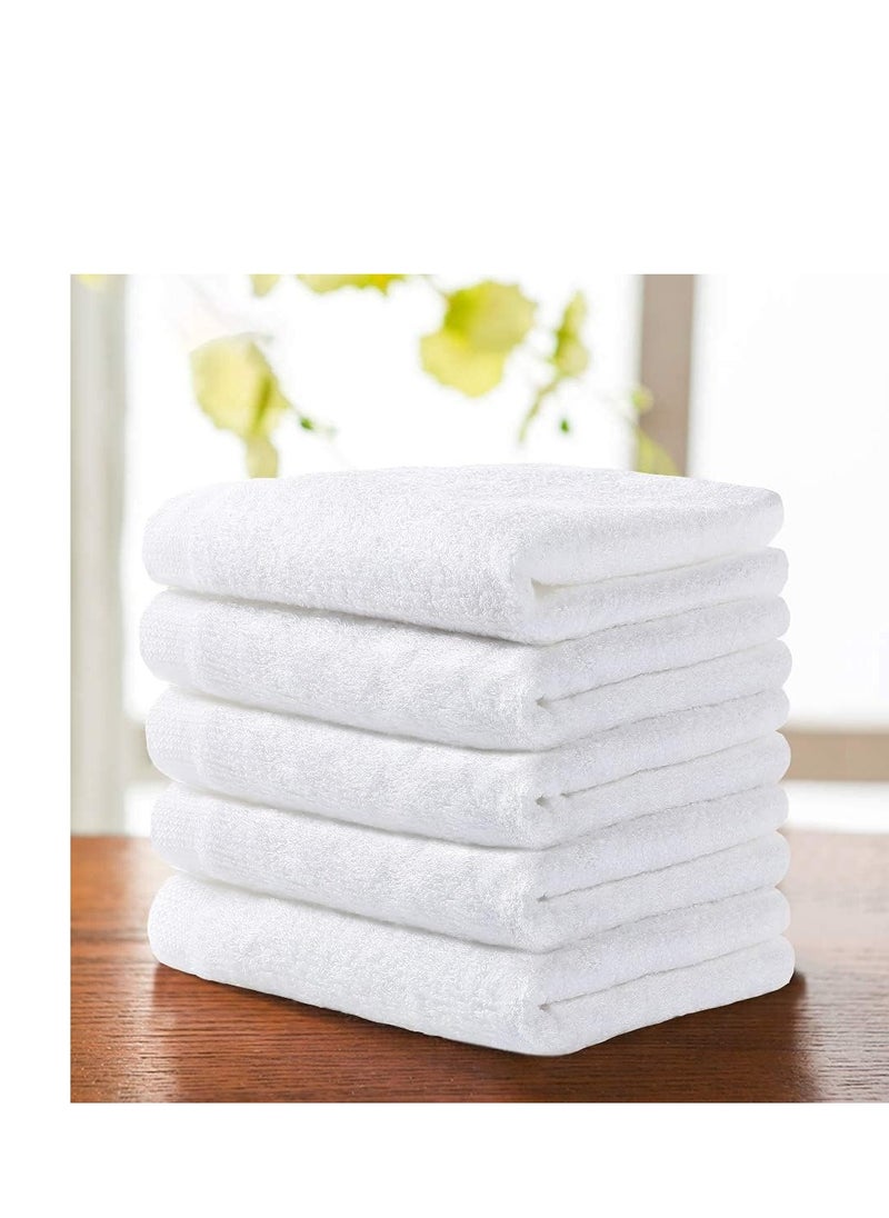 Yoofoss Luxury Washcloths Towel Set 10 Pack Baby Wash Cloth for Bathroom-Hotel-Spa-Kitchen Multi-Purpose Fingertip Towels & Face Cloths - White