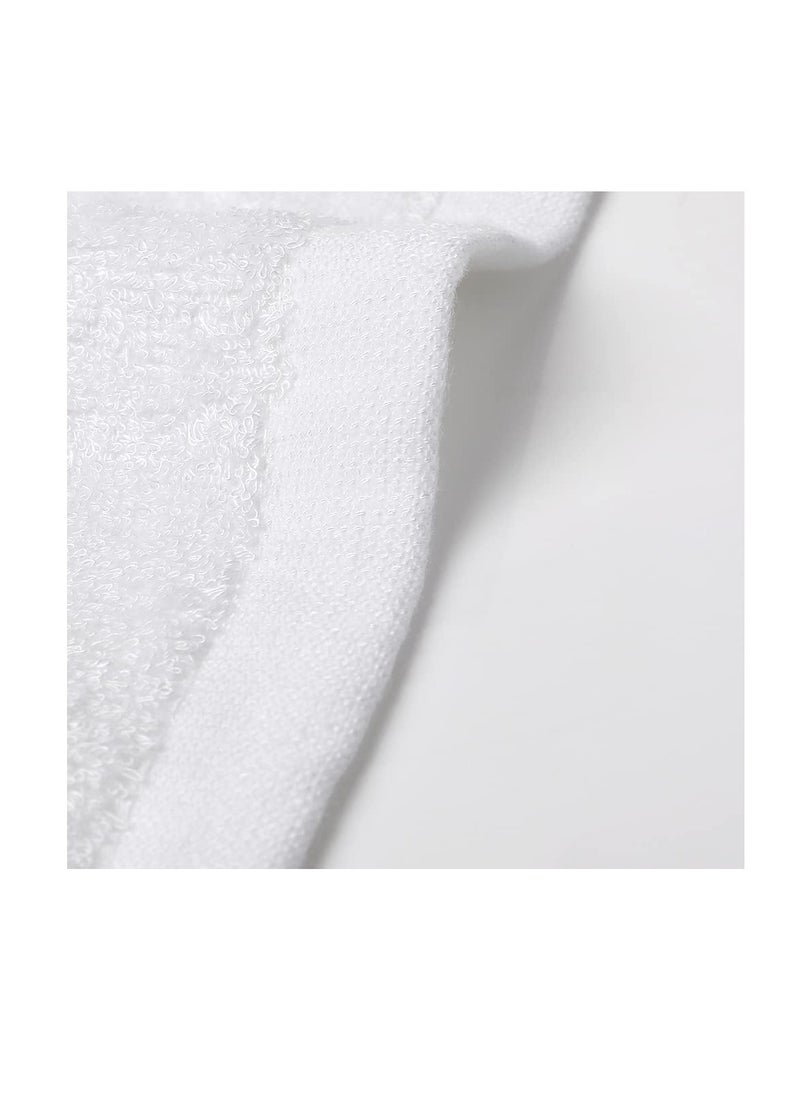 Yoofoss Luxury Washcloths Towel Set 10 Pack Baby Wash Cloth for Bathroom-Hotel-Spa-Kitchen Multi-Purpose Fingertip Towels & Face Cloths - White