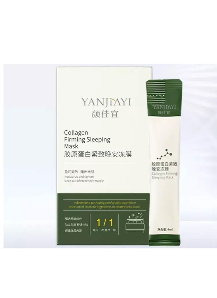 20 Packs Korean Collagen Face Mask Skin Care Washfree Sleeping Facial Mask Essential Lifting Firming Anti Aging White 20 Count (Pack Of 1)