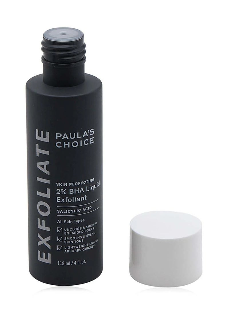 Paulas Choice SKIN PERFECTING 2% BHA Liquid Salicylic Acid Exfoliant--Facial Exfoliant for Blackheads, Enlarged Pores, Wrinkles & Fine Lines - 118ml