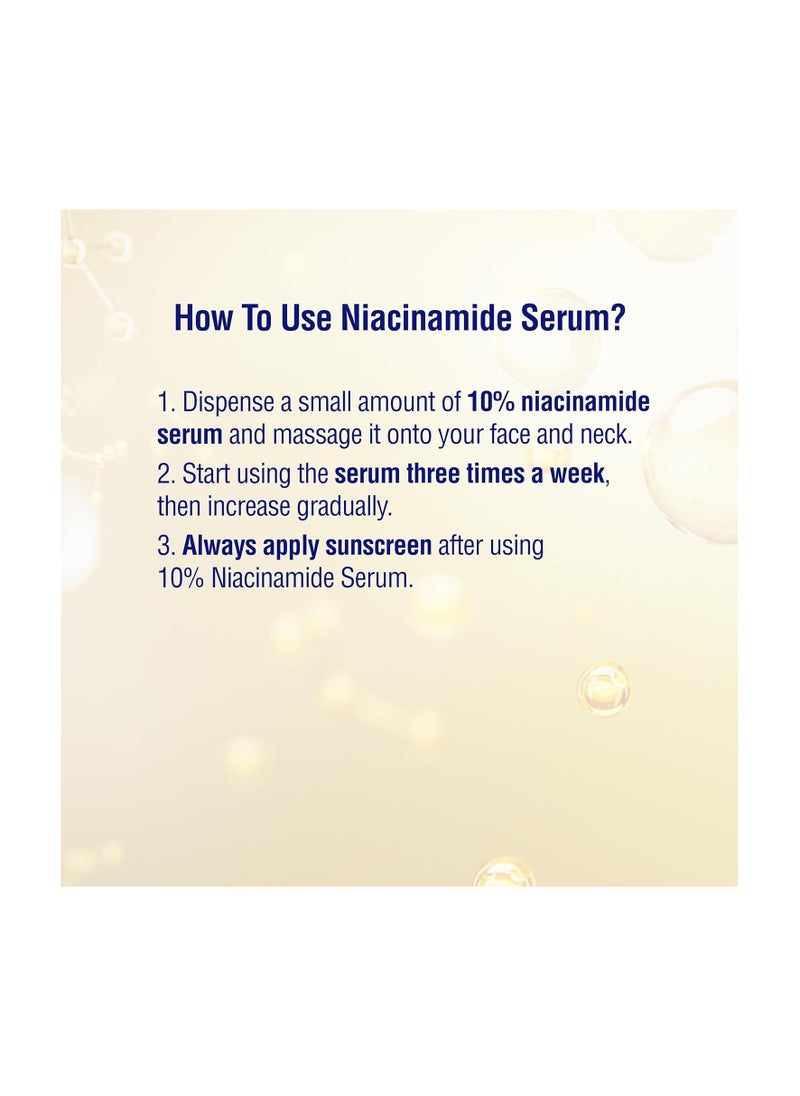 DermDoc 10% Niacinamide Face Serum, 30ml | All Skin Types | Controls Sebum Production | Minimizes Pores | Helps Reduce Hyperpigmentation & Age Spots | Improves Skin Texture | Hydrates and Moisturizes