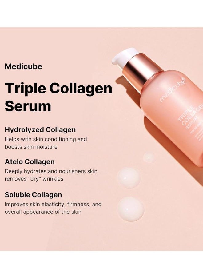 Triple Collagen Toner 140ml and Triple Collagen Serum 55ml (Glass Glow Duo)