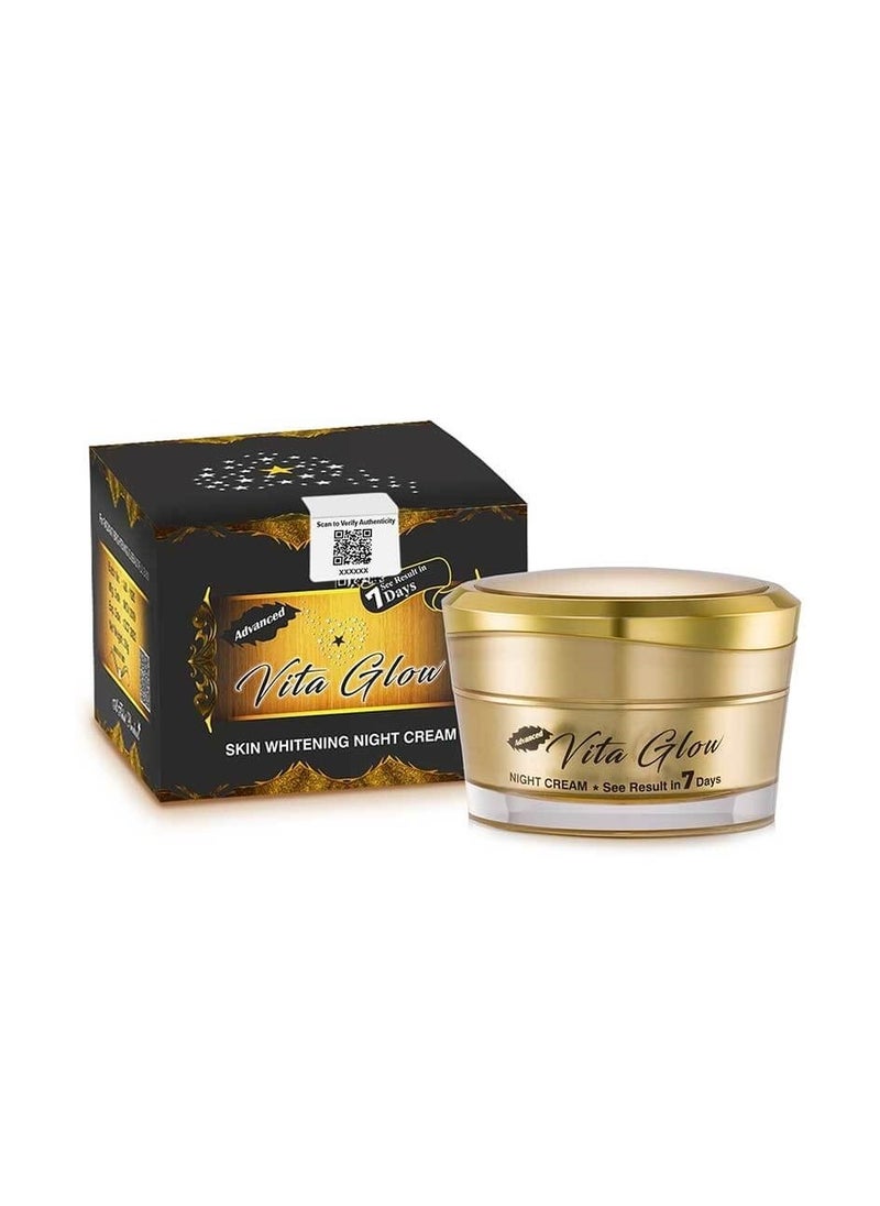 Vita Glow Advanced Skin Whitening Night Cream - Visible Results in 7 Days