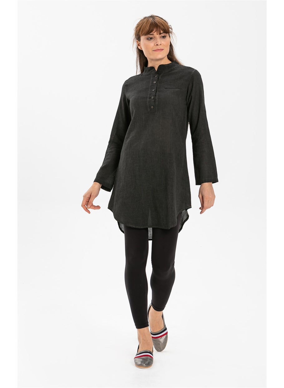 Acacia Sile Cloth Tunic Black Syh