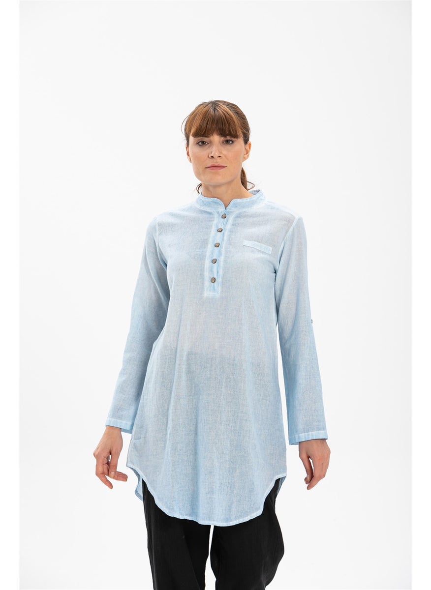 Akasya Şile Cloth Tunic Ice Blue Bmv