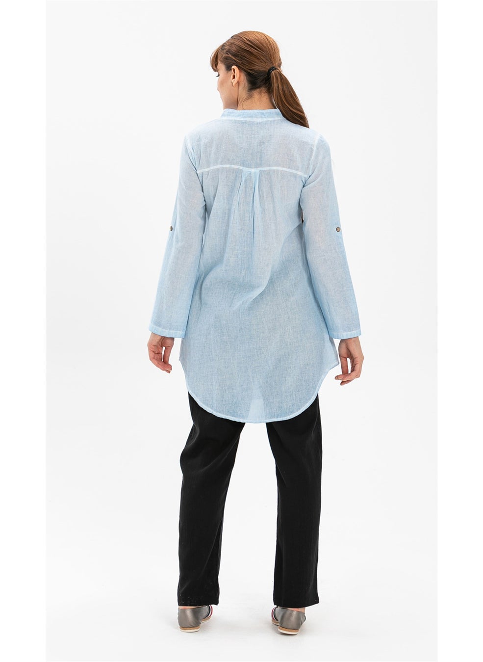 Akasya Şile Cloth Tunic Ice Blue Bmv