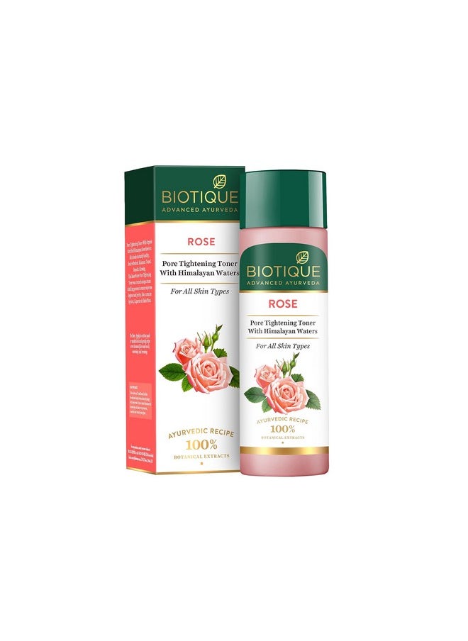 Pure Rose Water Rejuvenating Mist For Face And Body Steam Distilled For All Skin Types Rose Toner 120Ml
