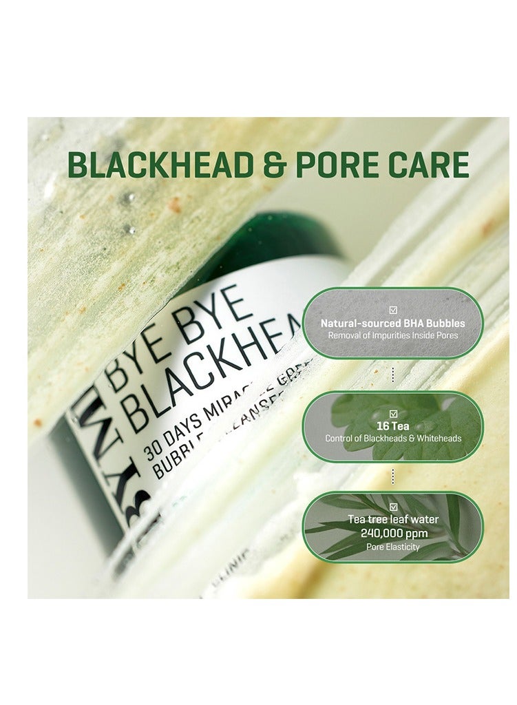 Bye Bye Blackhead 30 Days Miracle Green Tea Tox Bubble Cleanser - 120Ggrams