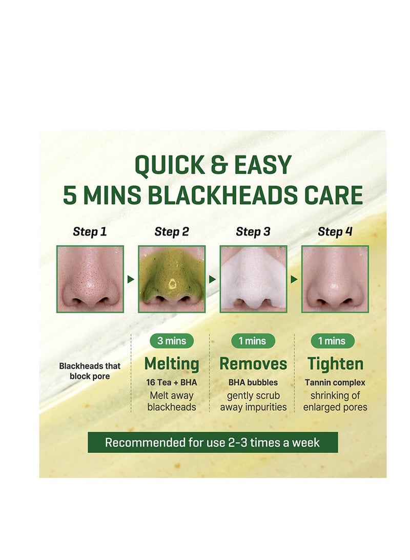 Bye Bye Blackhead 30 Days Miracle Green Tea Tox Bubble Cleanser - 120Ggrams