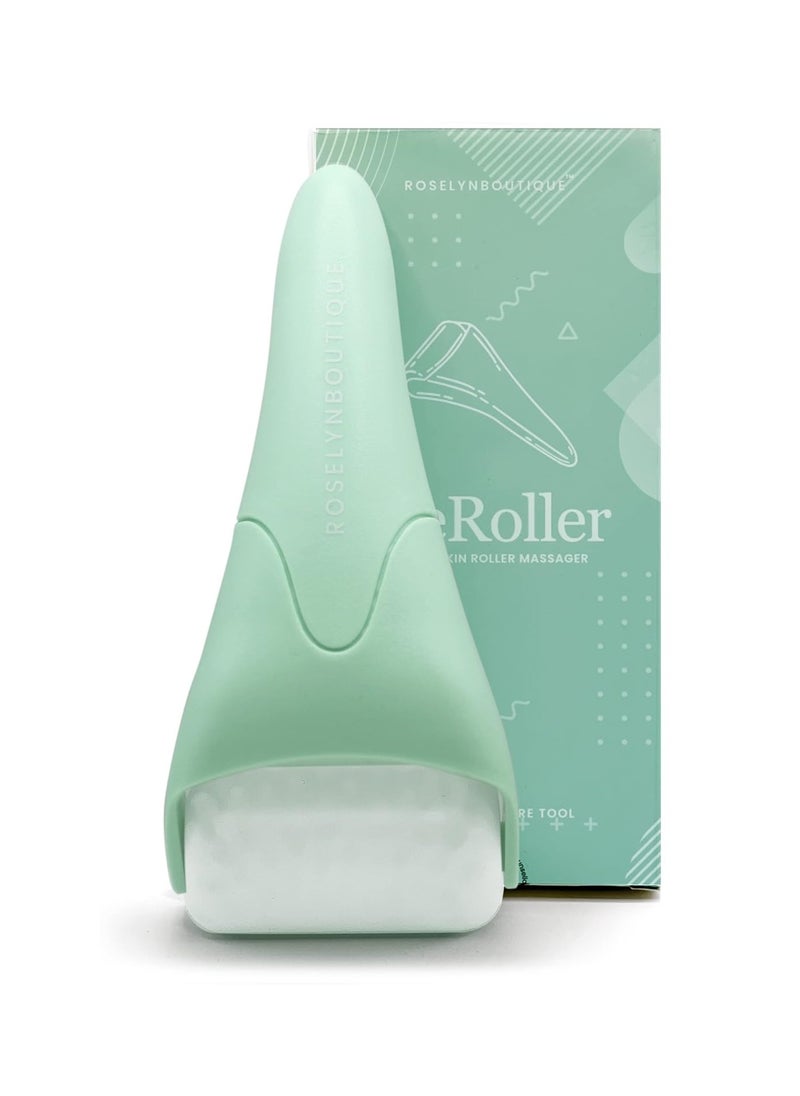 ROSELYNBOUTIQUE Ice Roller for Face Wrinkles Fine Lines Puffiness Stick Massager Facial Skin Care Tools Self Care Gifts for Men Women (Green)