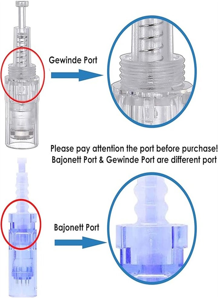 A1/ A6 Microneedle Replacement Cartridge, Microneedle/Cartridge for Ultima A1/A6/M5/M7/N2 (10 pack, 42 ​​needles)