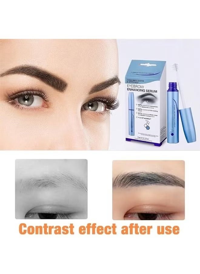 EyeBrow Enhancing Serum, Rapid Brow, Eyebrow Serum, Eyebrow Growth Serum, Brow Serum for Thicker, Fuller and Healthier Looking, Brow Growth Serum, Creates Visible Results, 3 ml / 0.1 fl oz