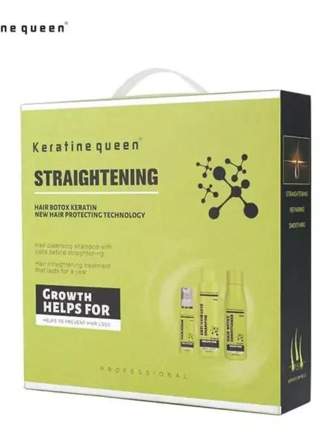 Hair Botox Keratin New Hair Protecting Technology Straightening Hair Serum Shampoo Conditioner Set