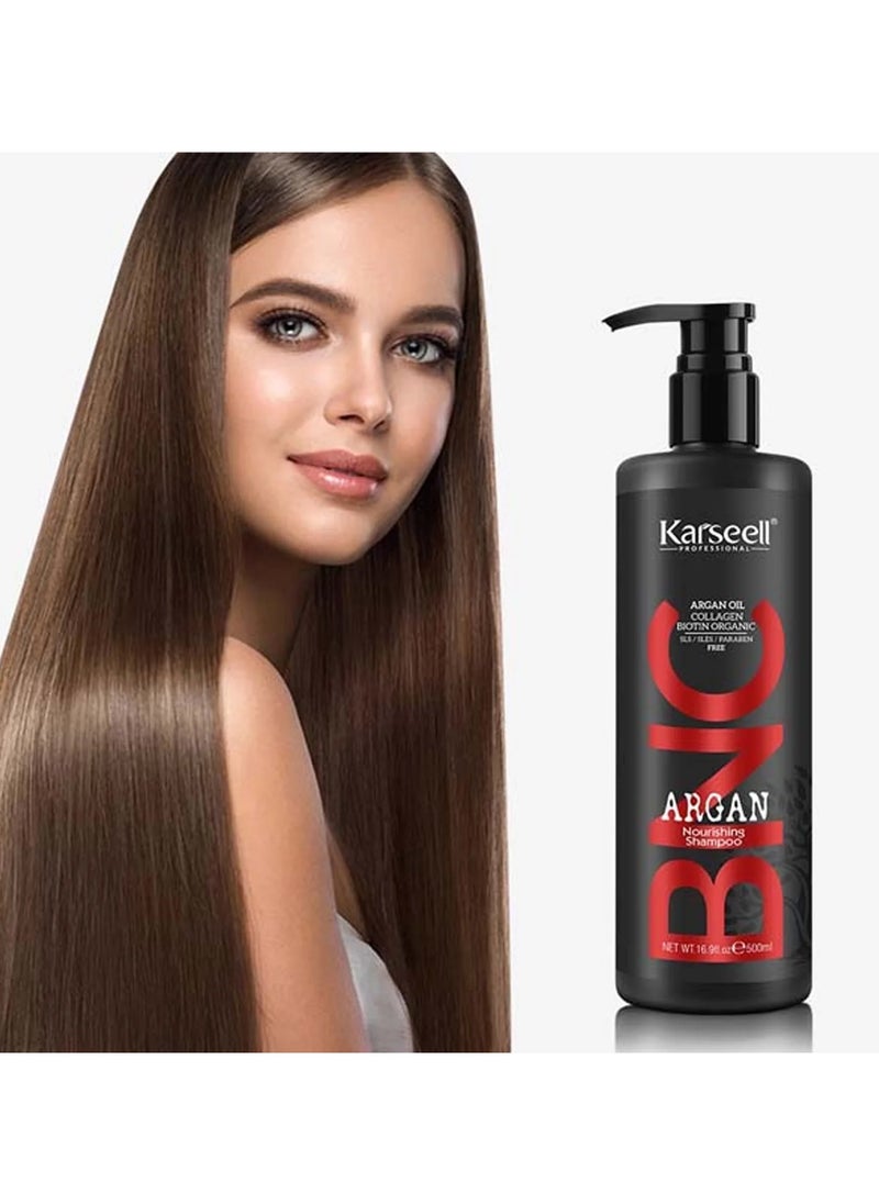 Karseell BNC Argan Nourishing Shampoo Collagen Biotin Organic 500ML