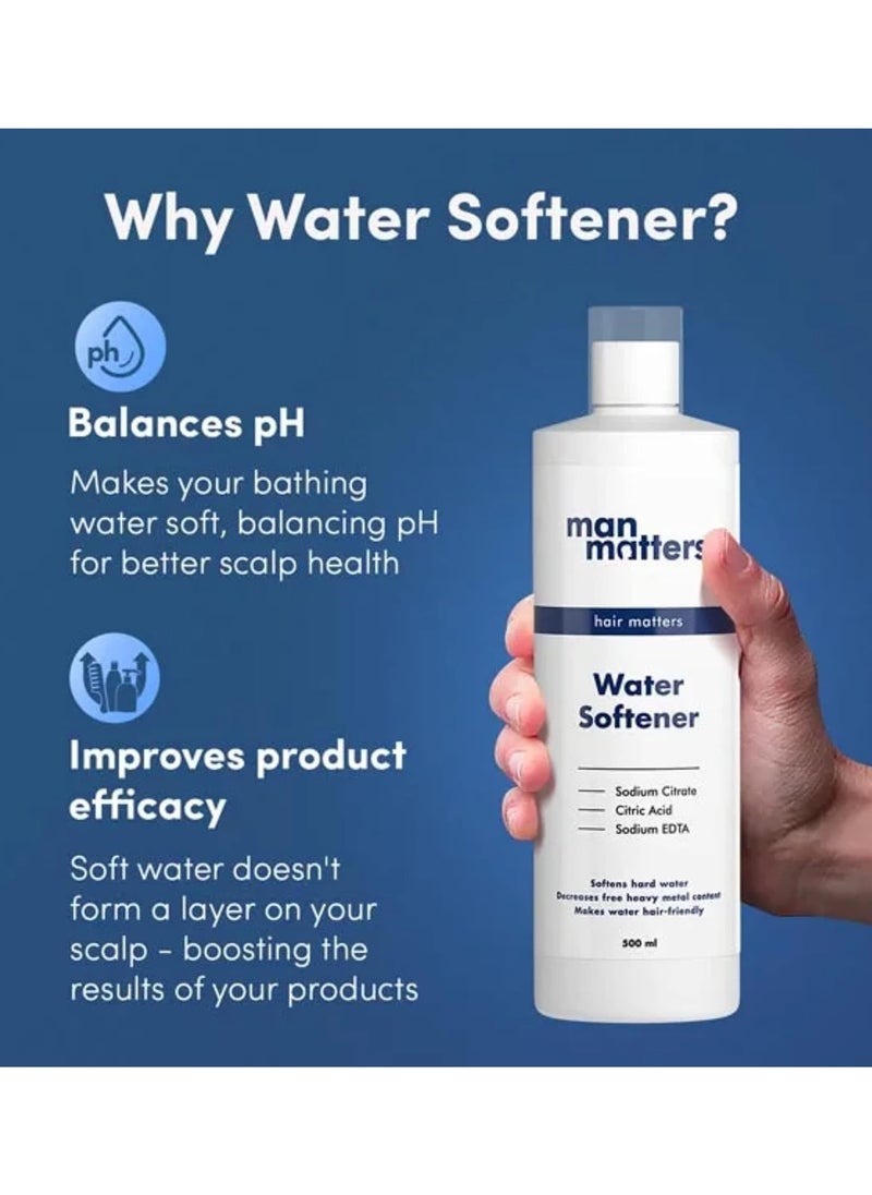 Water shower Softener 500ml - Reduces Hair Fall and Skin Itching - Maintains water PH Level - Easy use Solution