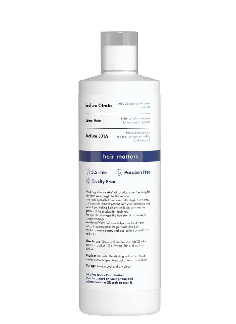 Water shower Softener 500ml - Reduces Hair Fall and Skin Itching - Maintains water PH Level - Easy use Solution