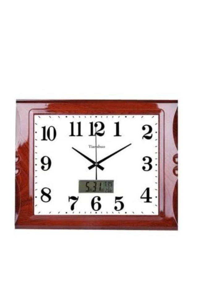 Luminous European fashion square wall clock 60*40cm