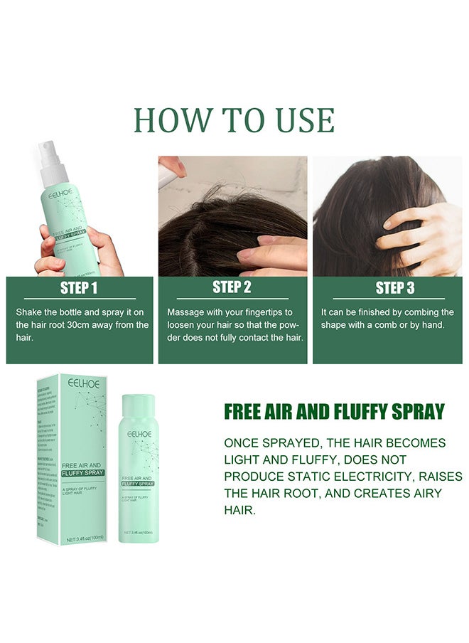 Disposable Dry Hair Spray Air Fluffy Feeling Oily Head Dry Hair Volume Free Wash Lazy Dry Hair Agent 100ml