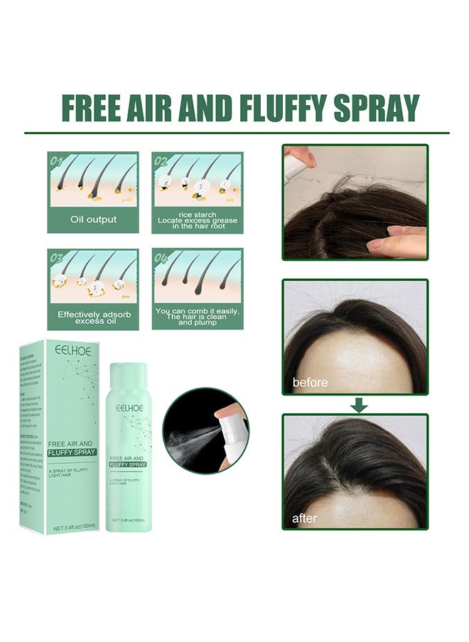 Disposable Dry Hair Spray Air Fluffy Feeling Oily Head Dry Hair Volume Free Wash Lazy Dry Hair Agent 100ml