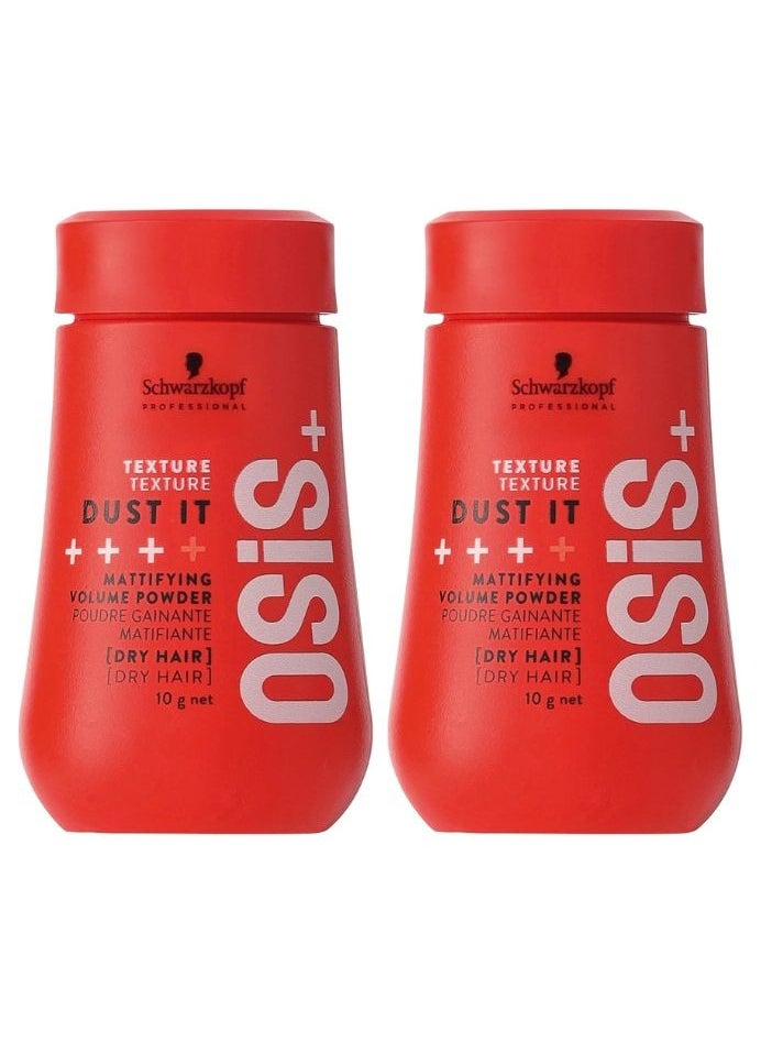 Osis+ Dust It Mattifying Volume Powder 10g x 2 (Pack of 2)