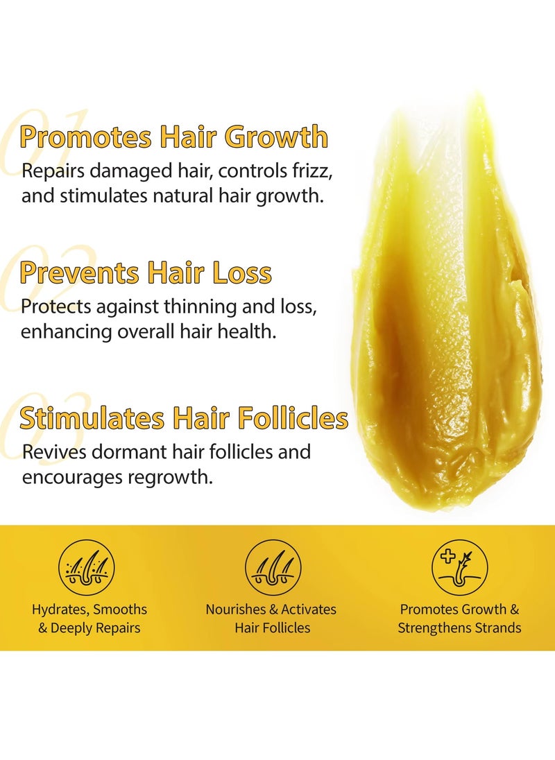 120g Natural Batana Oil Hair Butter Raw Batana Oil for Hair Growth Batana Oil Enhance Hair Strength Prevent Hair Loss Repair Splitting Drying Hair Growth Oil Organic Batana Hair Oil