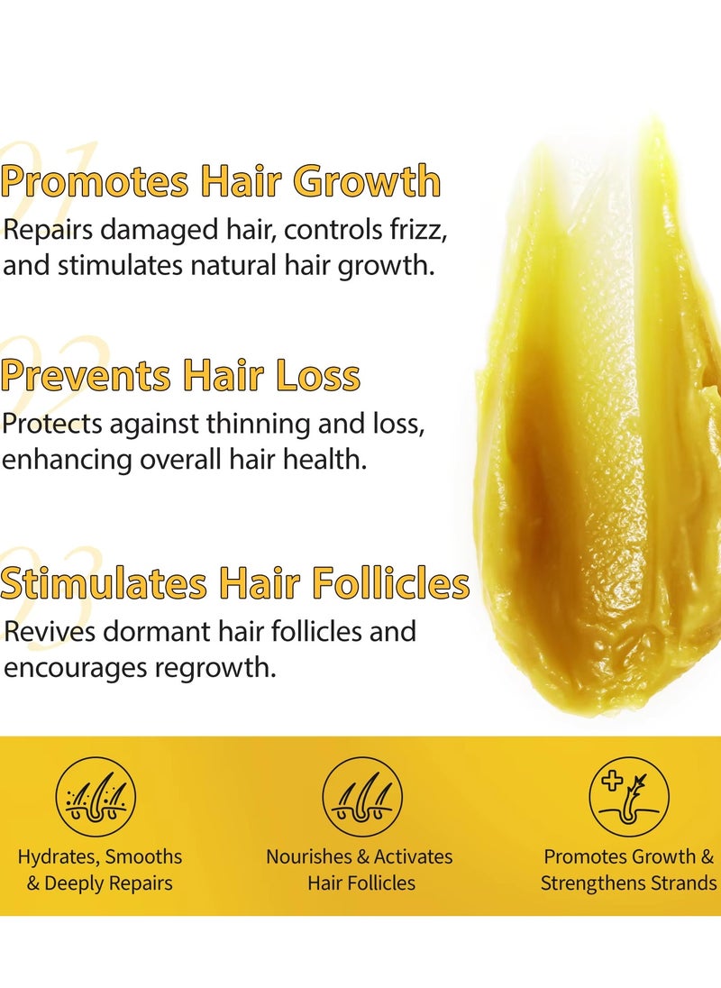 120g Natural Batana Oil Hair Butter Raw Batana Oil for Hair Growth Batana Oil Enhance Hair Strength Prevent Hair Loss Repair Splitting Drying Hair Growth Oil Organic Batana Hair Oil