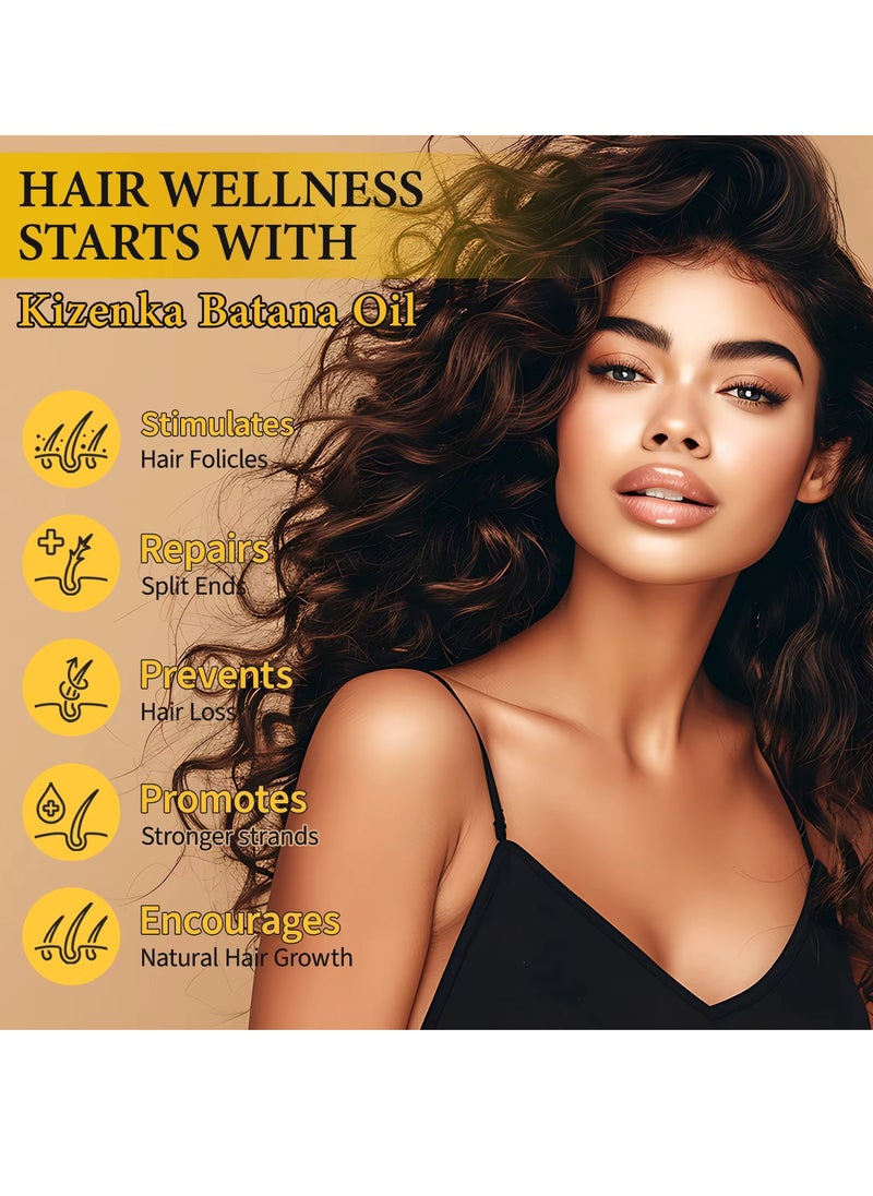 120g Natural Batana Oil Hair Butter Raw Batana Oil for Hair Growth Batana Oil Enhance Hair Strength Prevent Hair Loss Repair Splitting Drying Hair Growth Oil Organic Batana Hair Oil