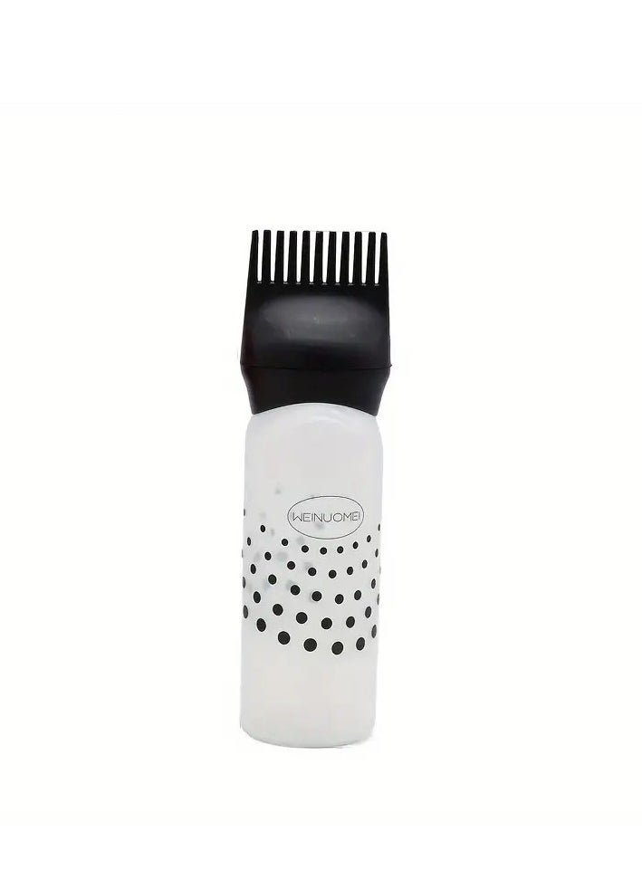 Hair Dye Applicator Bottle With Graduated Scale Hair Root Comb Dye Hair Comb Black Color