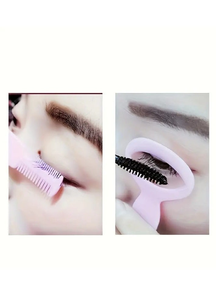 Easy-to-Use Eyelash Styling Kit - Hypoallergenic Plastic with Mascara Guard & Comb Applicator