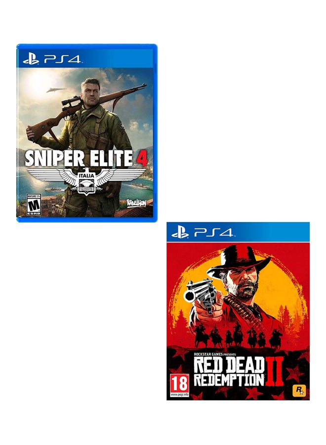 Sniper Elite 4 + Red Dead Redemption 2  -  PlayStation 4 - playstation_4_ps4