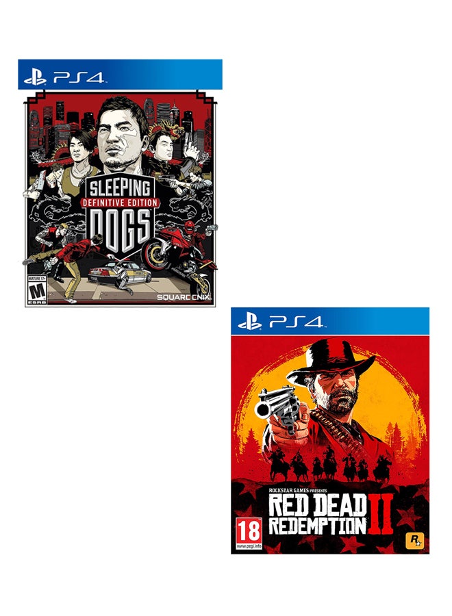 Sleeping Dogs  - Definitive Edition + Red Dead Redemption 2 - playstation_4_ps4