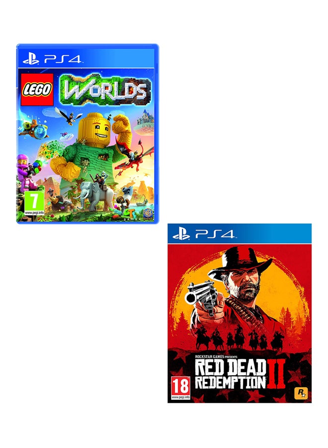 LEGO Worlds + Red Dead Redemption 2 - playstation_4_ps4