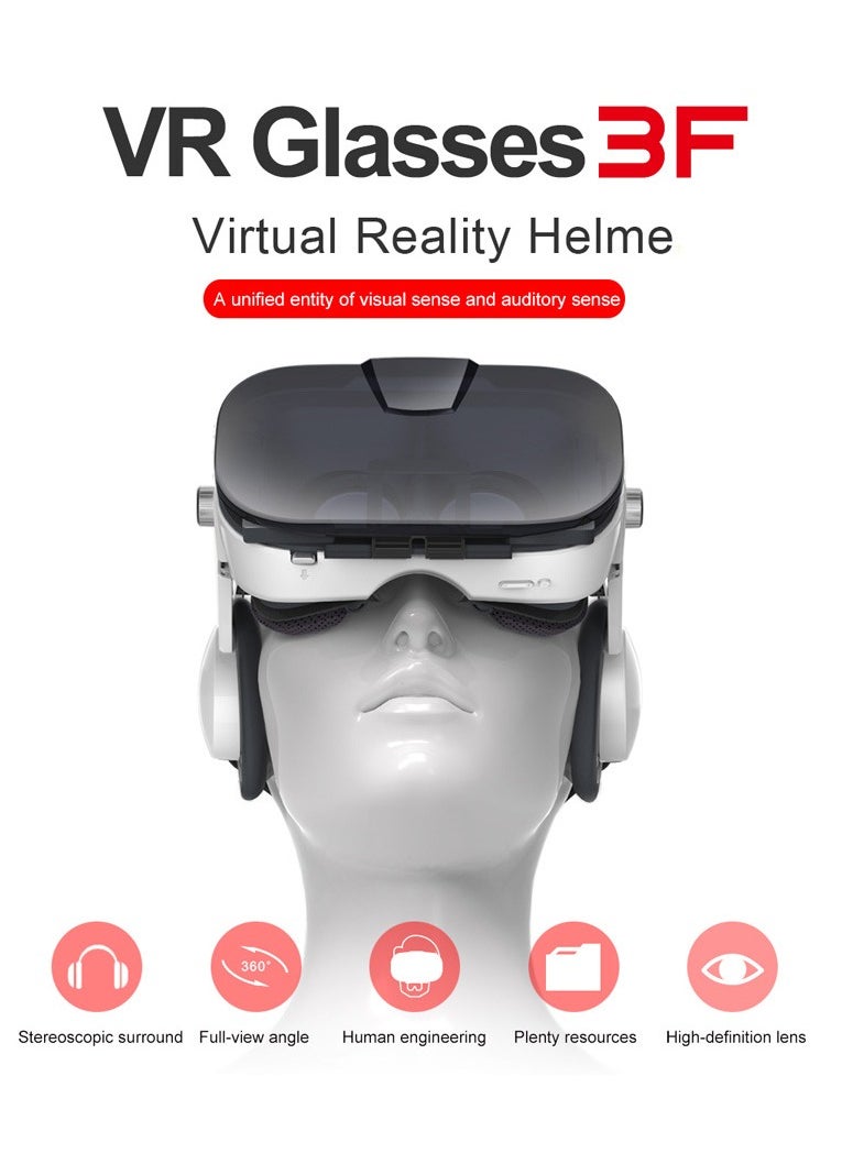 FiiT VR 3F Neutral Virtual Reality Helmet VR Glasses 3D Gaming Stereoscopic Earphones Surround Audiovisual Glasses