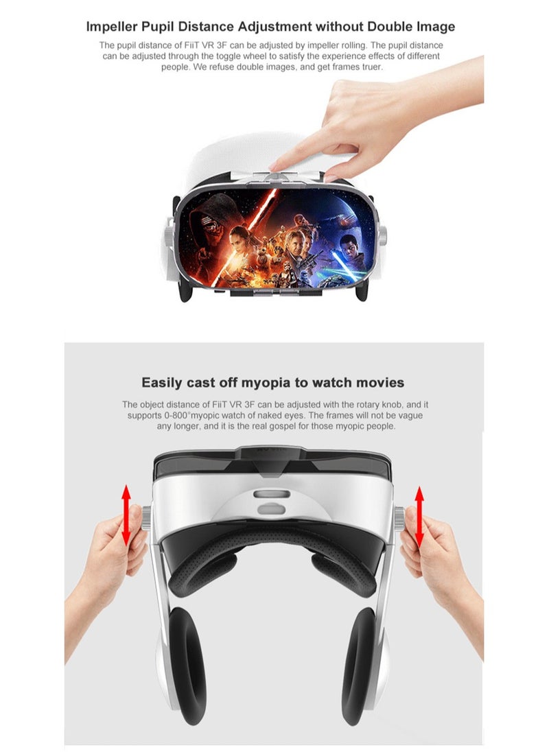 FiiT VR 3F Neutral Virtual Reality Helmet VR Glasses 3D Gaming Stereoscopic Earphones Surround Audiovisual Glasses