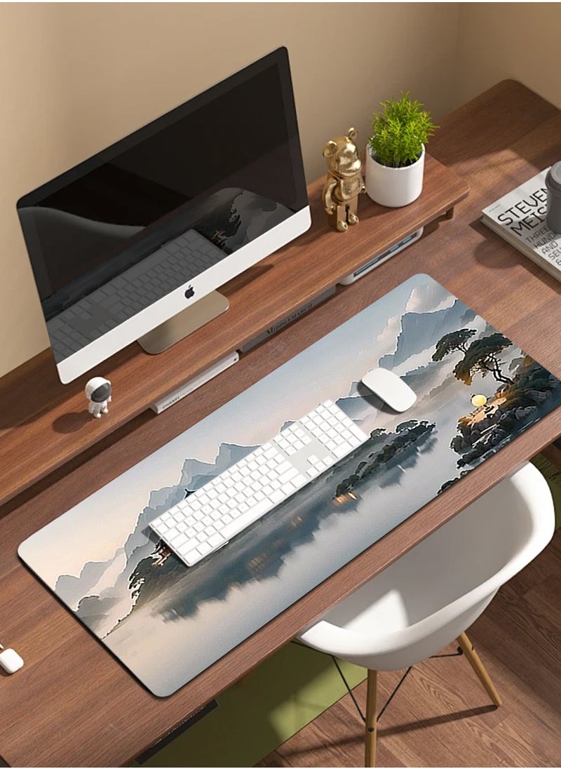 90cm*40cm Anime Mouse Pad, Gaming Mouse Pad, Large Mouse Pad, Extended Keyboard Mouse Pad, Extended Keyboard Mouse Pad with non-slip base and stitched edges