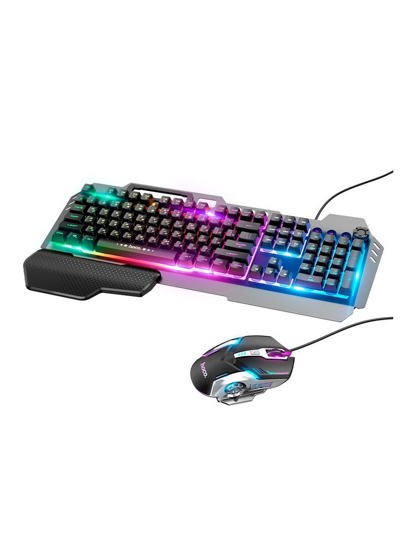 Keyboard + mouse set “GM12 Light and shadow” RGB EN / RU