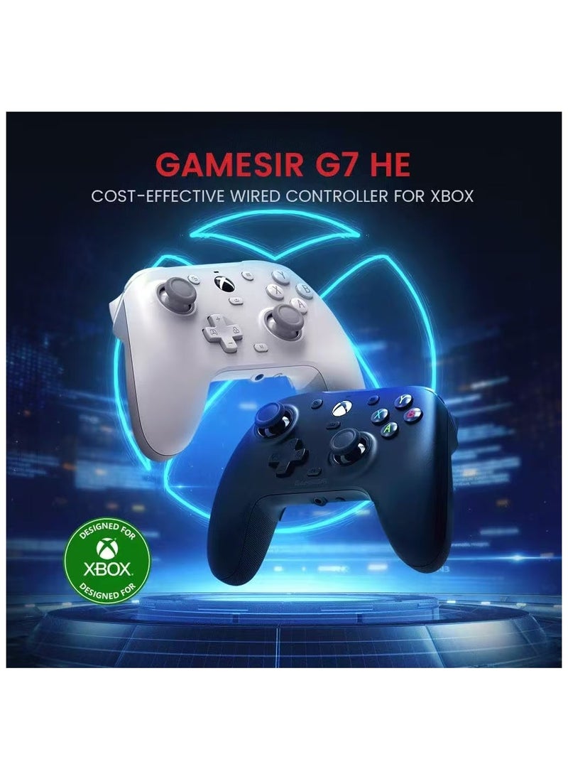 Professional Gamepad GameSir G7HE Wired Xbox Gaming Controller Officially licensed Controller for Xbox Series X/S Xbox One Windows 10/11 PC Plug and play Video Game Controller with Hall Effect Sticks Black